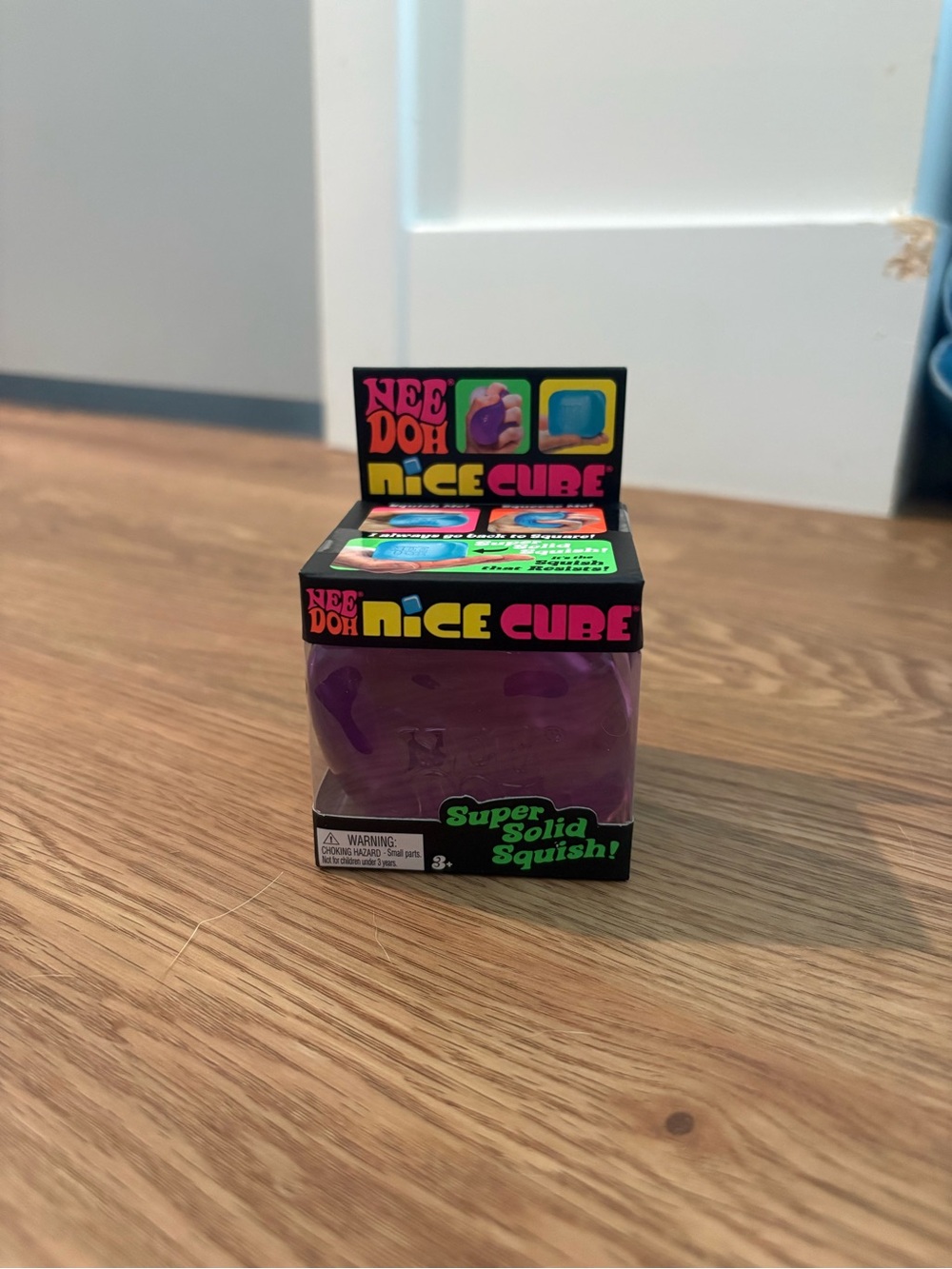 Nee Doh Nice Cube Purple Super Solid Squish